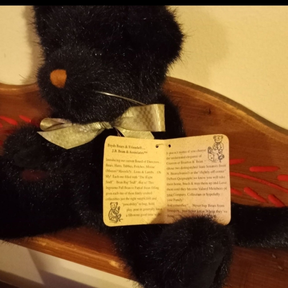 Boyds Bears and Friends Coalcracker Nine Lives Plush Cat - Picture 2 of 7